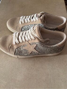 Steven by Steve Madden glitter star sneakers